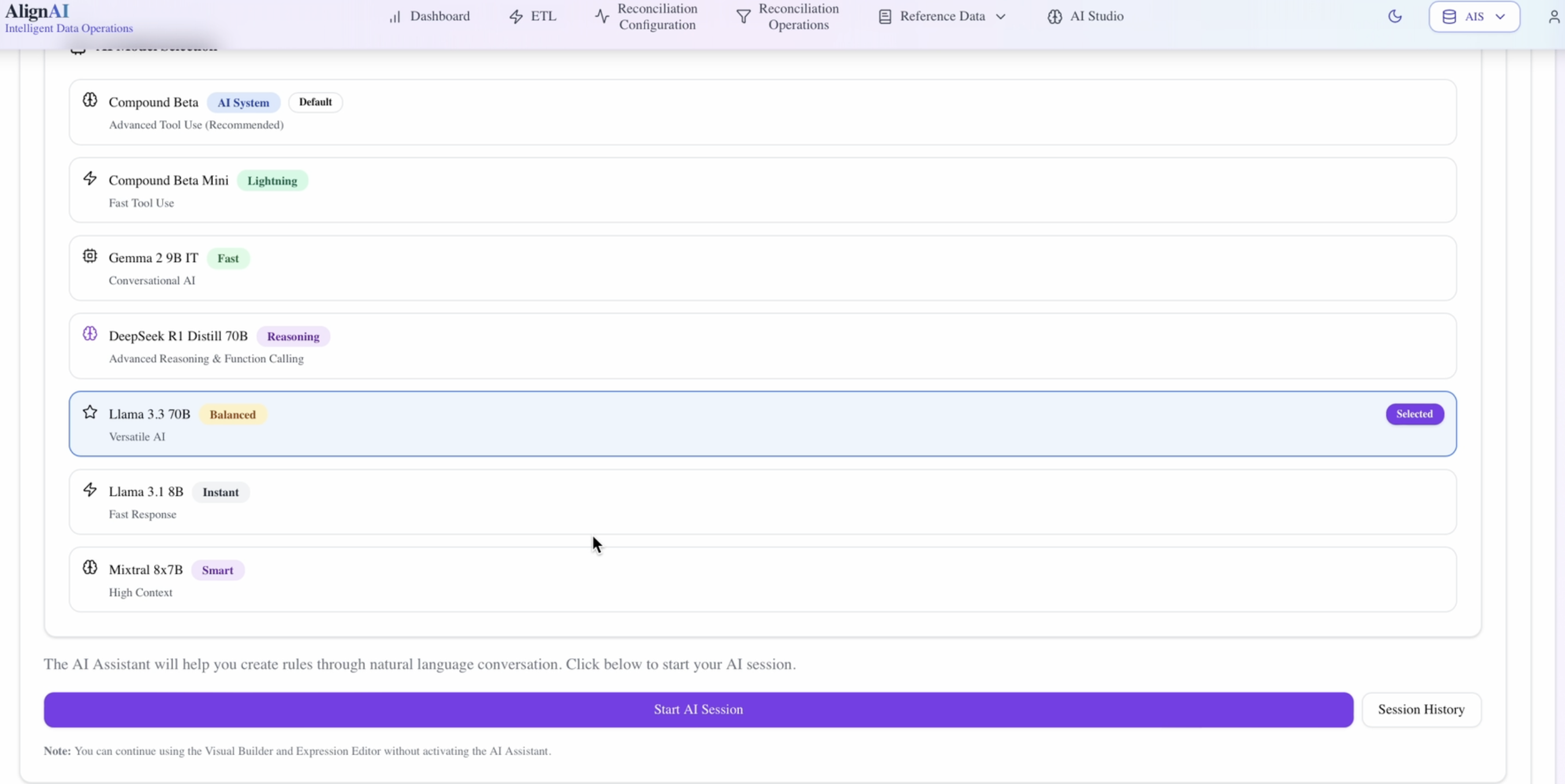 AlignAI Platform AI Studio